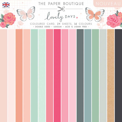 The Paper Boutique Lovely Days 8x8 Colour Card Pack<br>