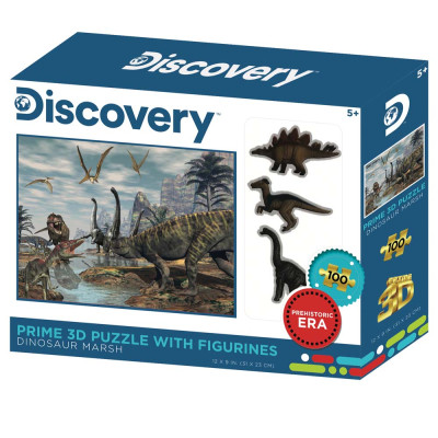 Legpuzzel 3D Dinosaur met 3 figuurtjes