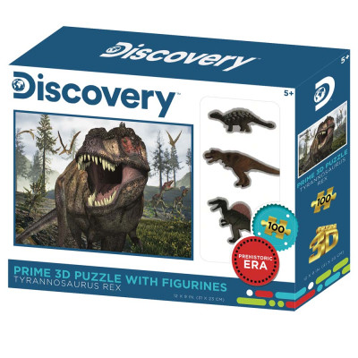 Legpuzzel 3D T-Rex met 3 figuurtjes