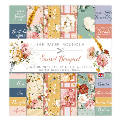 The Parper Boutique Sunset Bouquet Embellishment pad