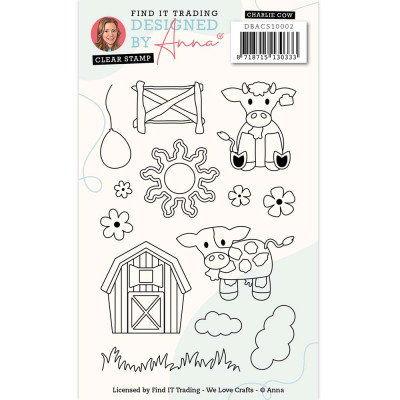 Clear Stamps Charlie Cow Designed by Anna