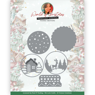 Snijmal - Yvonne Creations World of Christmas - Scenery Globe