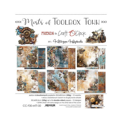 Craft O'Clock Mists of Toolbox town papierset 30x30 cm