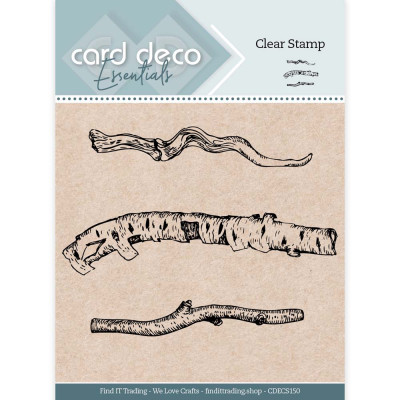 Card Deco Essentials clear stamp birch trunk