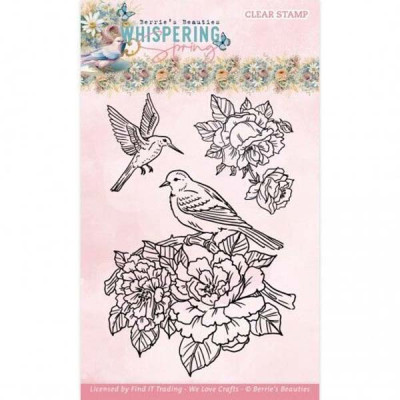 Berries beauties whispering spring clear stamps birds
