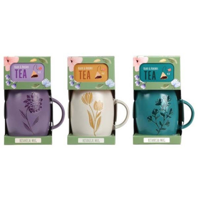 Botanical tea mug met 4 theezakjes