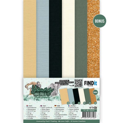 YC Young and Wild linen cardstock pack 4K