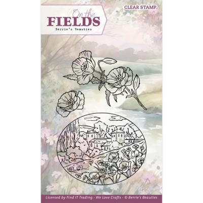 Berries beauties on the fields clear stamps Poppy