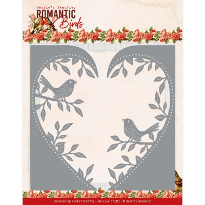 Bb Romantic birds snijmal Romantic heart