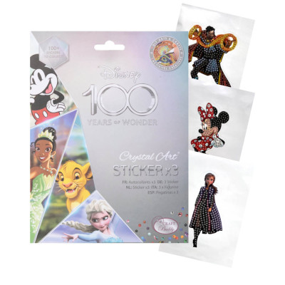 Disney 100 jaar Crystal Art blind bag met 3 stickers