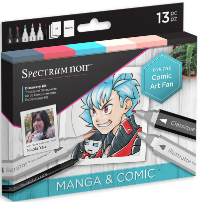 Spectrum Noir discovery kit manga and comic