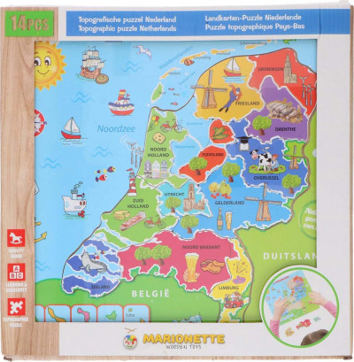 Houten puzzel Nederland