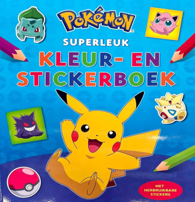 Pokemon, Superleuk kleur- en stickerboek