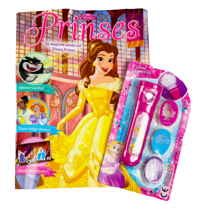 Disney Prinsessen magazine + zaklamp