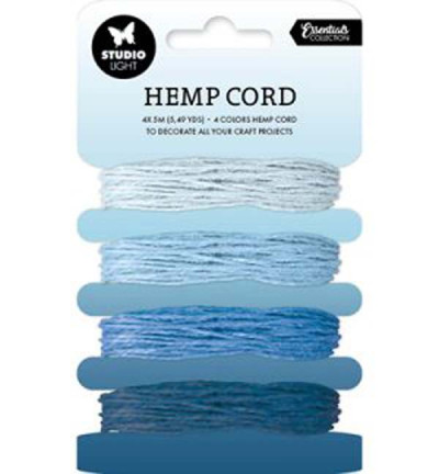 Hemp Cord shades of blue