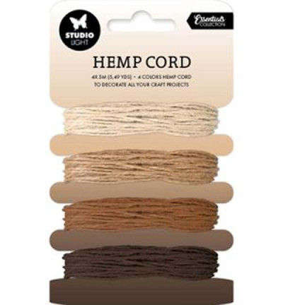 Hemp Cord shades of brown
