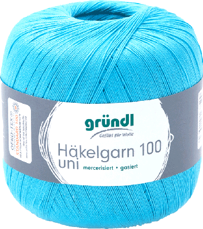Grundl haakgaren 139 turquoise 100gr 566m