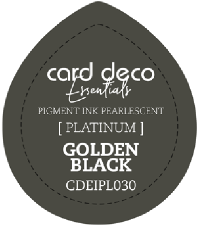 Pigment ink golden black fast drying pearlescent card deco ess