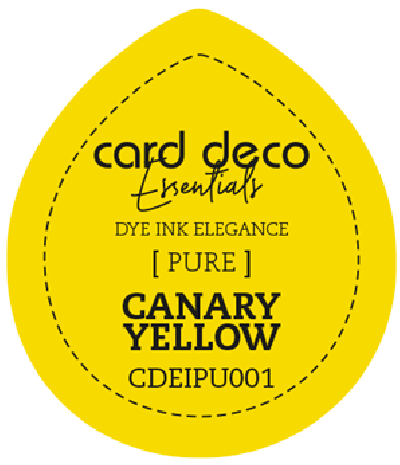 Dye Ink canary yellow fade resistant card deco esstentials