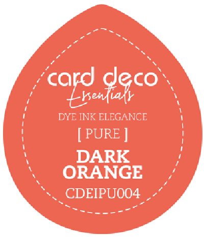 Dye Ink dark orange fade resistant card deco essentials