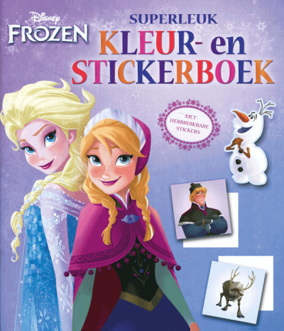 Superleuk Kleur en Stickerboek Frozen