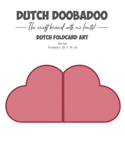 Dutch DooBaDoo Card-Art hearts A4