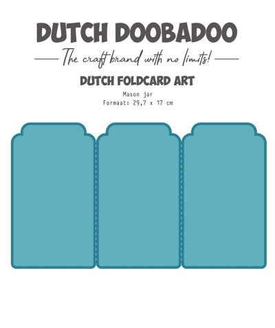 Dutch DooBaDoo Card-Art mason jar A4