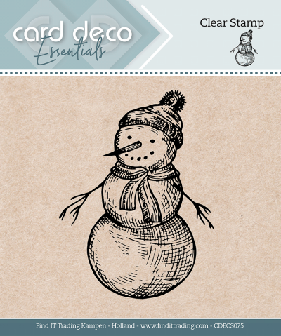 Clear stamps sneeuwpop card deco essentials