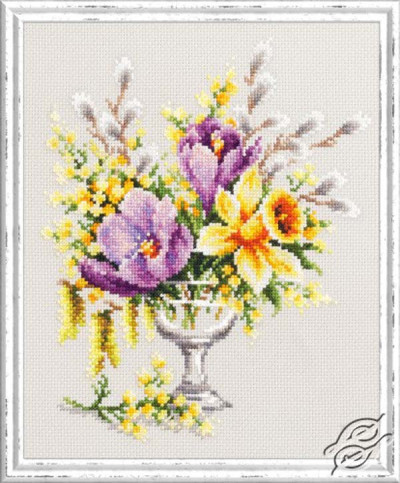 Borduurpakket Spring Bouquet - Magic Needle