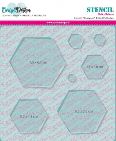 Carlijn Design Stencil set Hexagons
