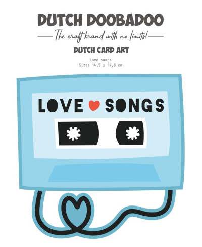 Dutch DooBaDoo Card Art Love Songs A5