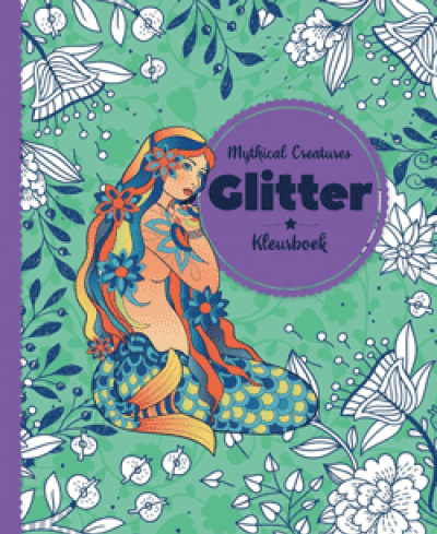 Glitter kleurboek Mythical Creatures