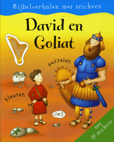 Bijbelverhalen met stickers David en Goliat