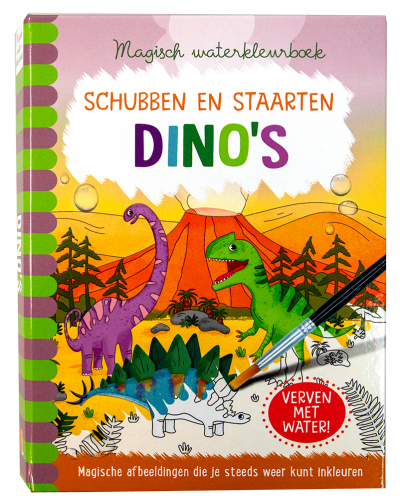 Waterkleurboek: Dino