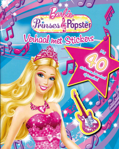 Barbie Prinses & Popster Verhaal met stickers