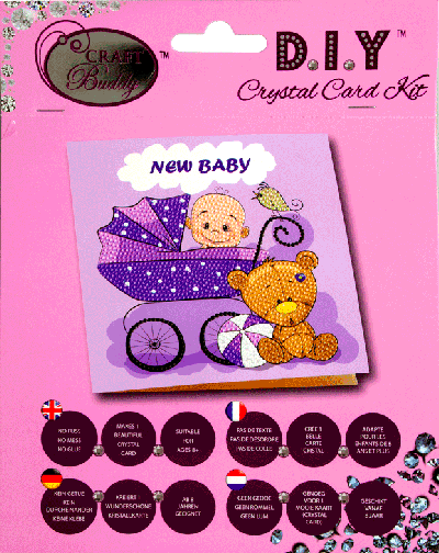 Crystal card kit A22 New Baby 18x18
