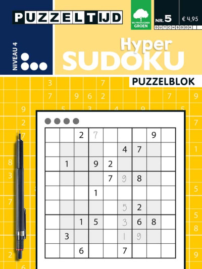Puzzelblok Hyper sudoku 4punt nr5