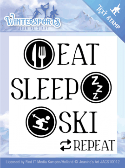 Clearstamp text wintersport