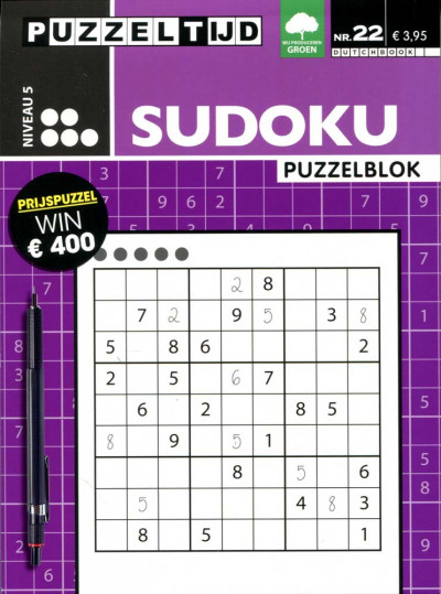 Puzzelblok Sudoku 5 punt nr 22