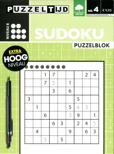 Puzzelblok Sudoku 8 stippen nr4