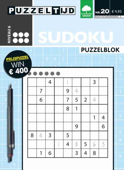 Puzzelblok Sudoku 6 punt nr 20