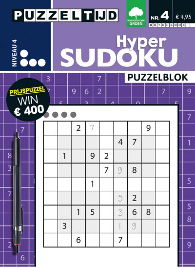 Puzzelblok Hyper Sudoku 4 punt nr 4