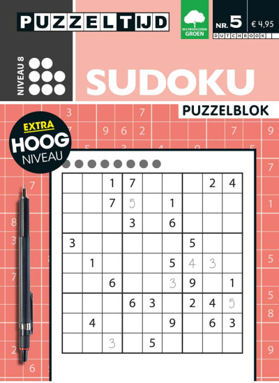 Puzzelblok Sudoku 8 punt nr5