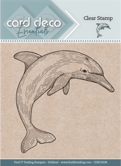 Card Deco Clear Stamp Dolphin Essentials