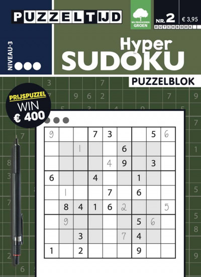 Puzzelblok Hyper Sudoku 3 punt nr 02