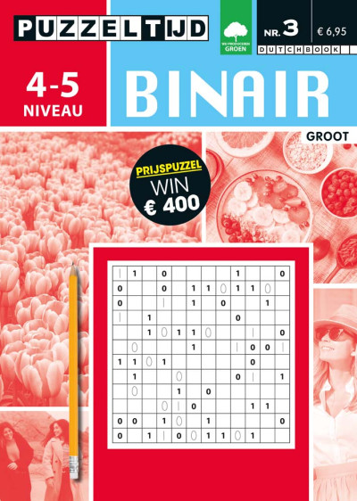 Puzzelboek Groot Binair 4-5 stippen nr3