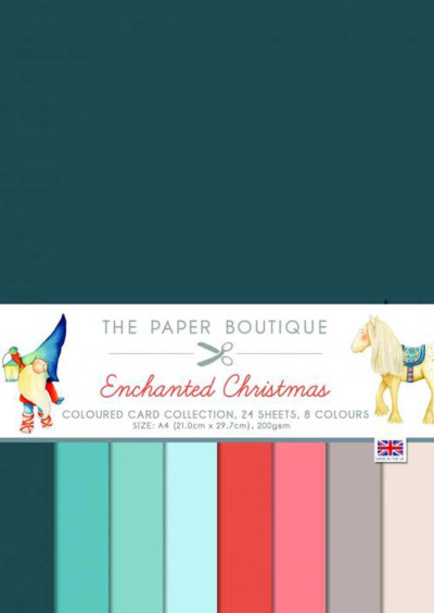 The Paper Boutique Enchanted Christmas Coloured Cardstock A4