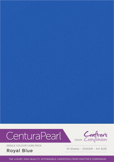 Centura pearl cardstock royal blue 10vel A4