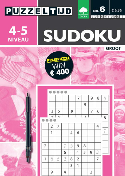 Puzzelboek groot sudoku 4-5 punten nr. 06