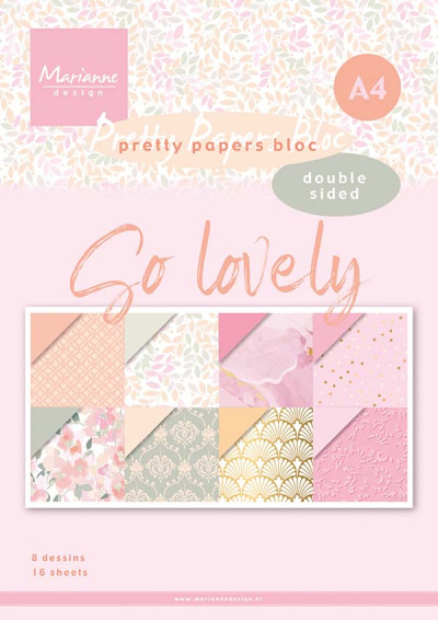Marianne Design paperpad A4 So Lovely